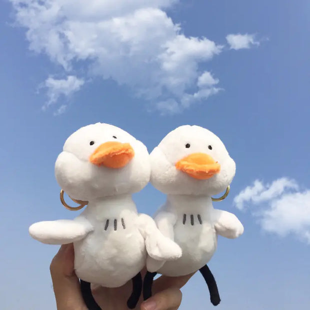 Charming Plush Duck Keyring & Bag Charm